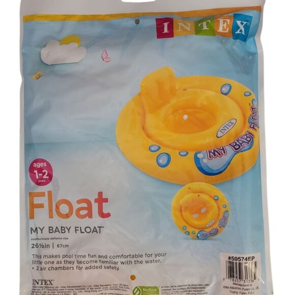 Intex My Baby Float – Ages 1–2 – Inflatable Baby Pool Float Item #59574EP – New - Picture 2 of 2